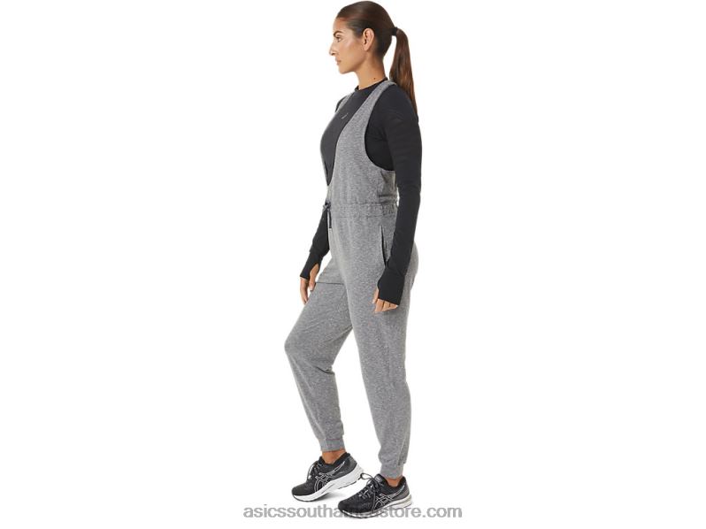 Women Asics The New Strong Repurposed Jumpsuit LH4X02695 Dark Grey Heather