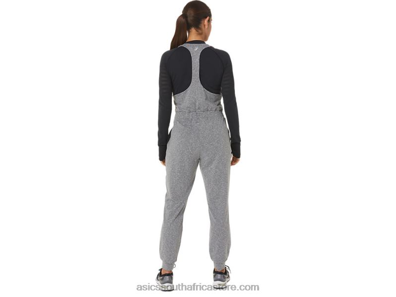 Women Asics The New Strong Repurposed Jumpsuit LH4X02695 Dark Grey Heather
