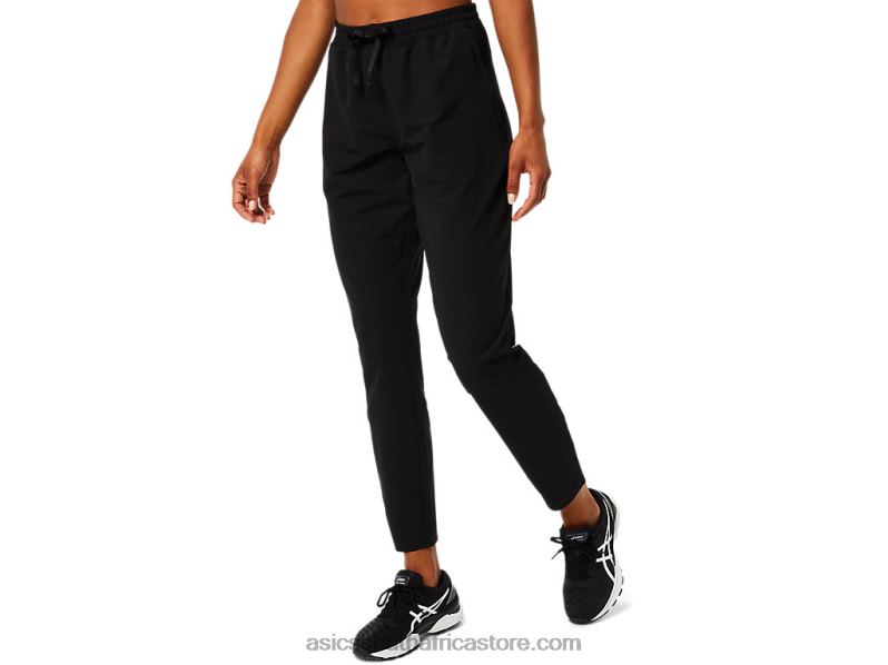 Women Asics Woven Taper Pant LH4X03769 Performance Black