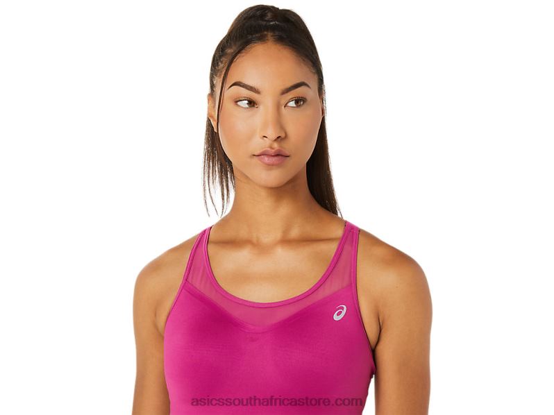 Women Asics Accelerate Bra LH4X03563 Fuchsia Red