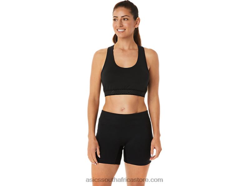 Women Asics Circuit II Padded Bra LH4X02875 Performance Black