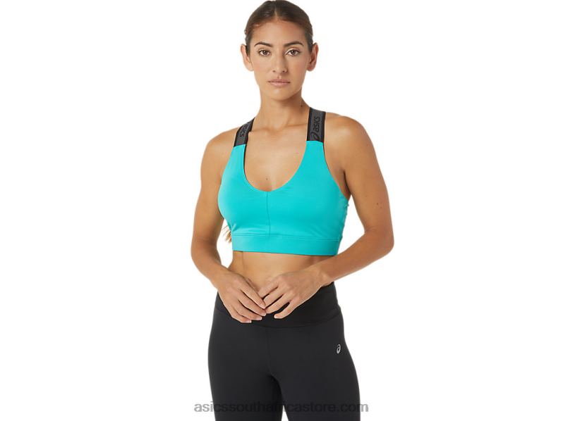 Women Asics Fit Sana Bra LH4X02788 Sea Glass