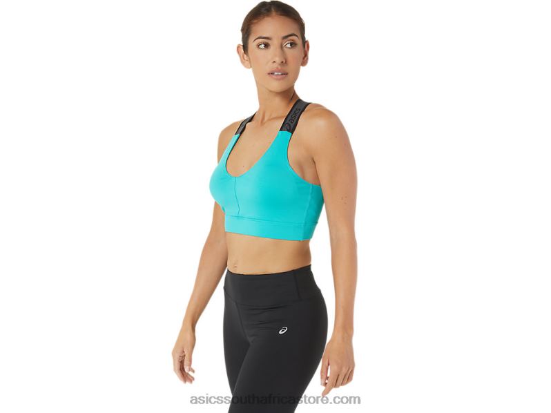 Women Asics Fit Sana Bra LH4X02788 Sea Glass