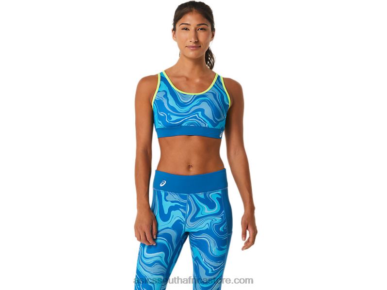 Women Asics Graphic Bra LH4X02473 Reborn Blue