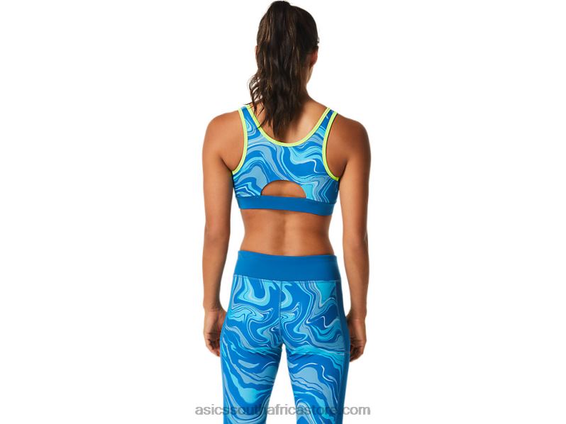 Women Asics Graphic Bra LH4X02473 Reborn Blue