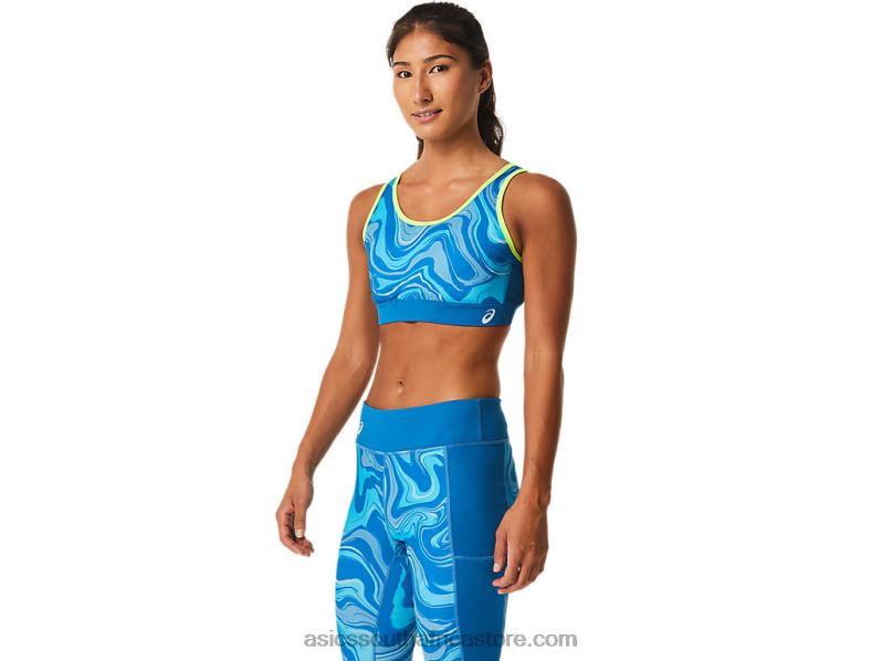 Women Asics Graphic Bra LH4X02473 Reborn Blue