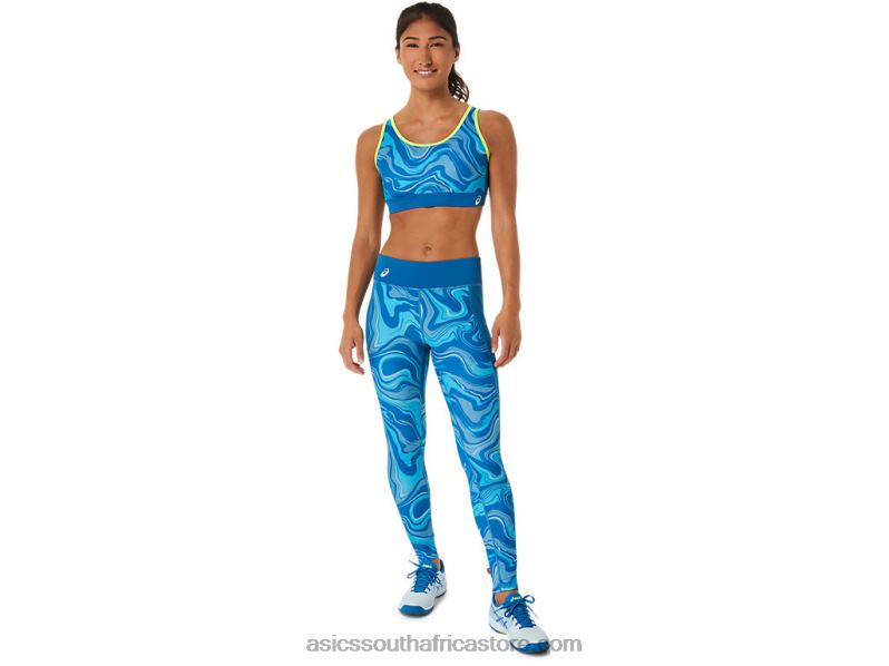 Women Asics Graphic Bra LH4X02473 Reborn Blue