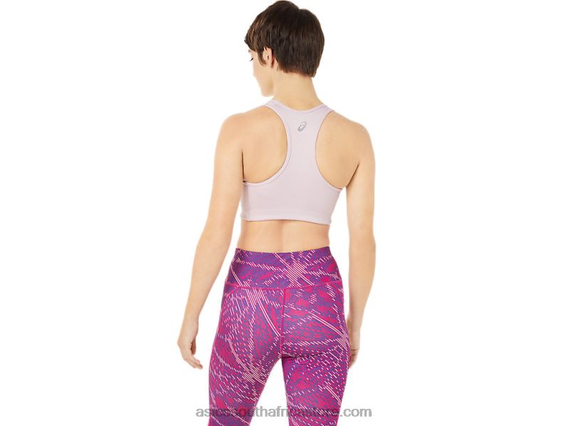 Women Asics Padded Bra LH4X03315 Barely Rose/Fuchsia Red