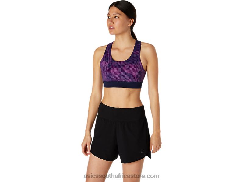 Women Asics Pr Lyte Bra LH4X04111 Digital Grape Print/Peacoat