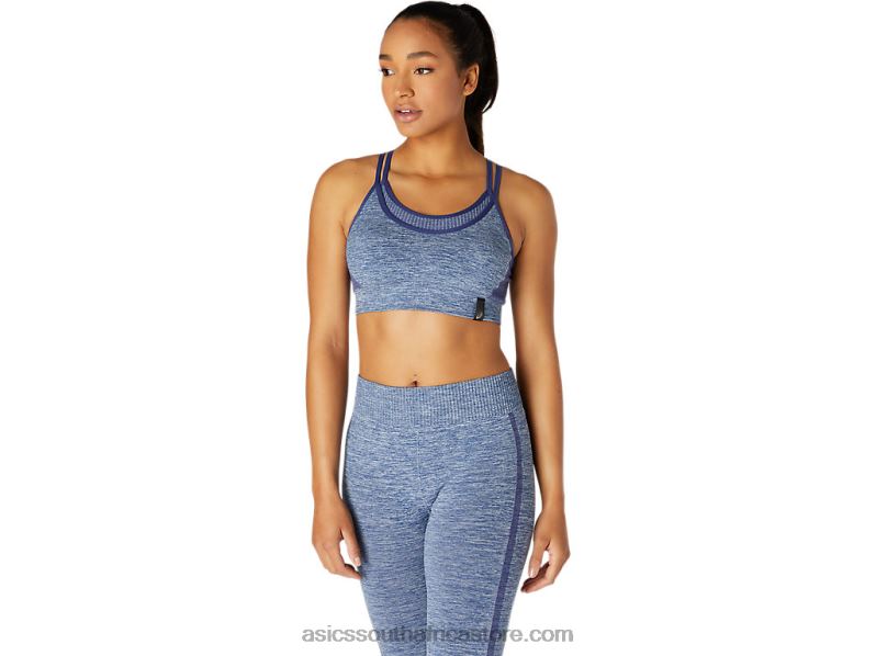 Women Asics Reversible Seamless Bra LH4X03662 Thunder Blue