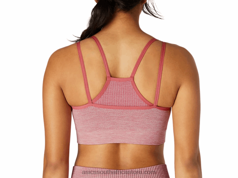 Women Asics Reversible Seamless Bra LH4X03664 Smokey Rose