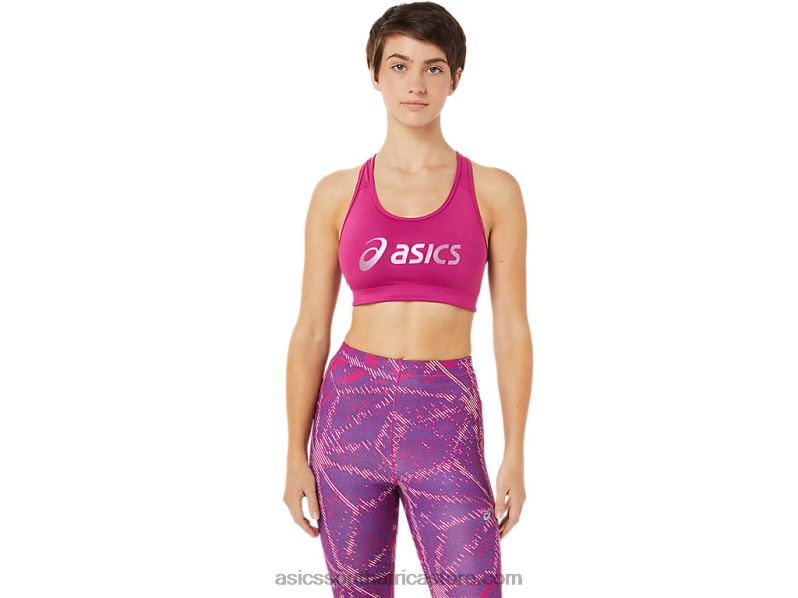 Women Asics Sakura Logo Bra LH4X03459 Fuchsia Red