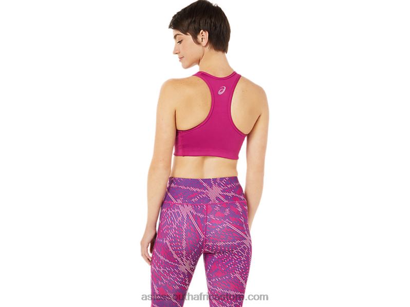 Women Asics Sakura Logo Bra LH4X03459 Fuchsia Red