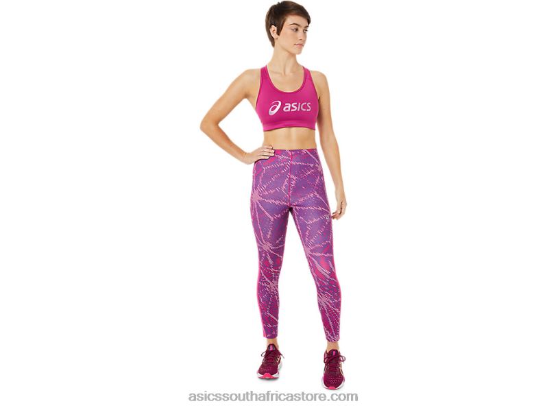 Women Asics Sakura Logo Bra LH4X03459 Fuchsia Red