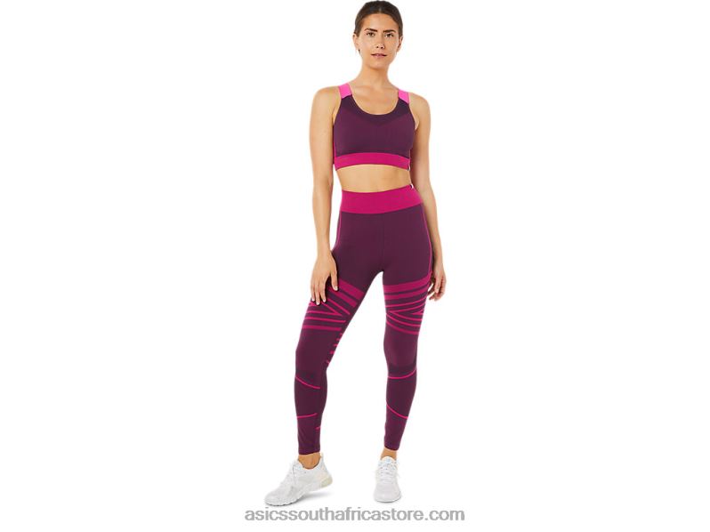Women Asics Seamless Bra LH4X03512 Deep Plum