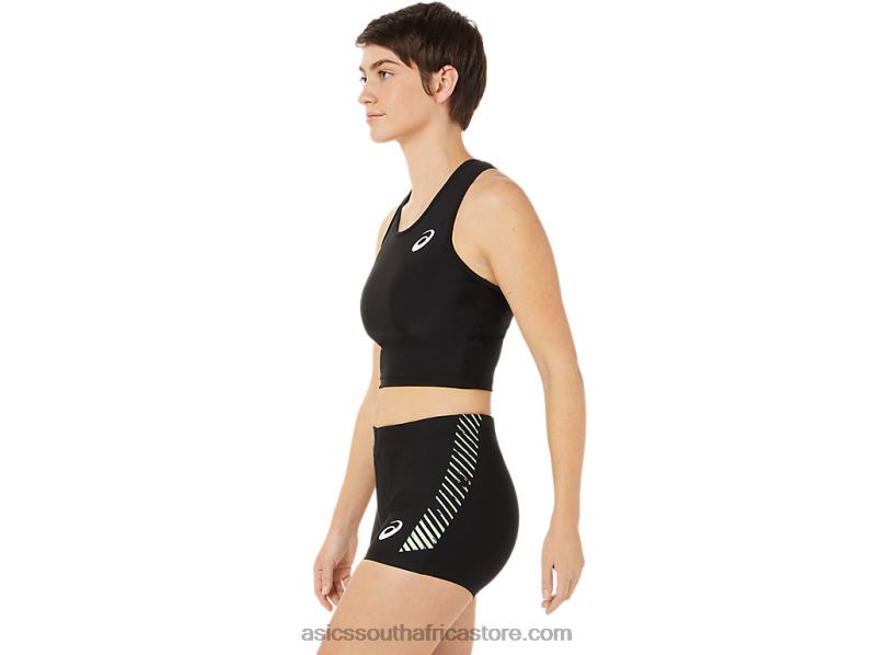 Women Asics Track Bra Shirt LH4X03395 Performance Black
