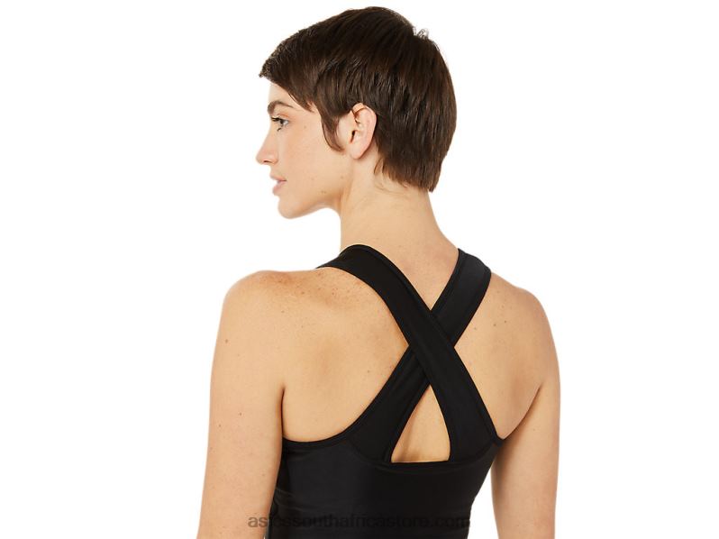 Women Asics Track Bra Shirt LH4X03395 Performance Black