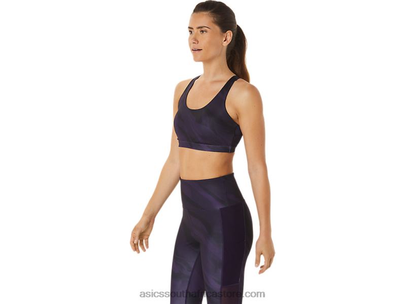 Women Asics Training Graphic Bra LH4X02927 Night Shade