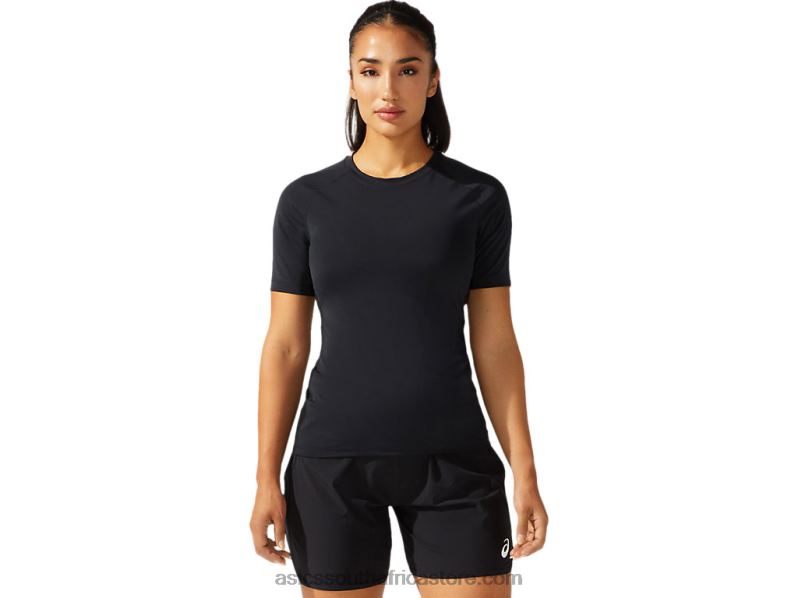 Women Asics 2 Piece Wrestling Top LH4X03785 Team Black