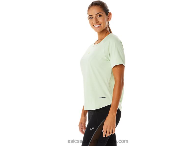 Women Asics Actibreeze Short Sleeve Top LH4X02326 Whisper Green