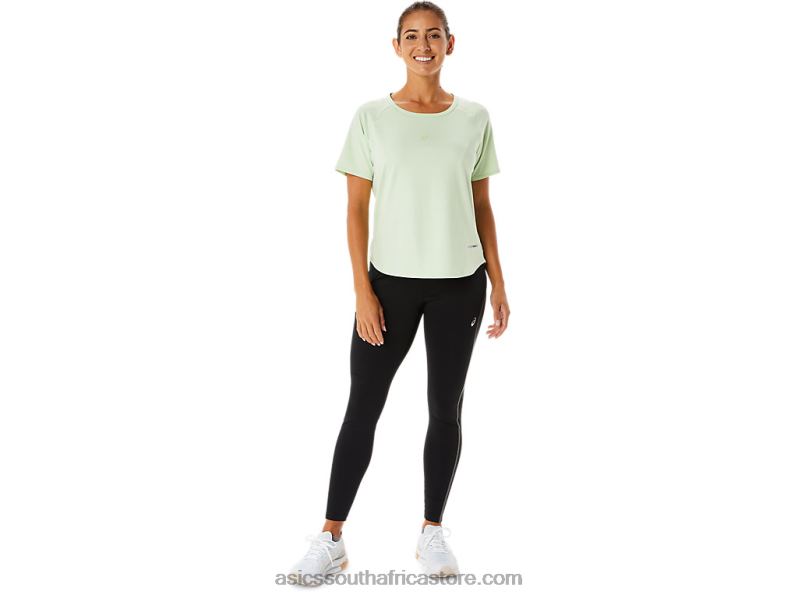 Women Asics Actibreeze Short Sleeve Top LH4X02326 Whisper Green
