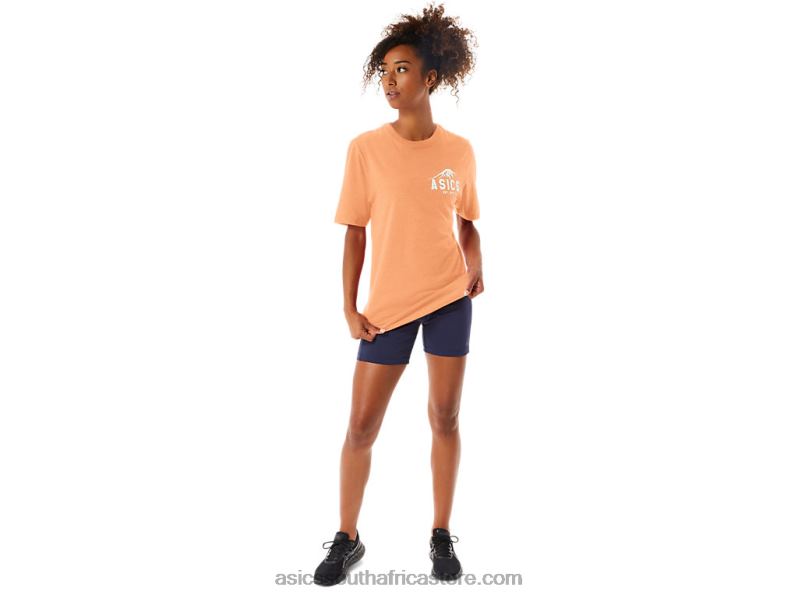 Women Asics Fuji 1977 Tee LH4X0175 Summer Dune