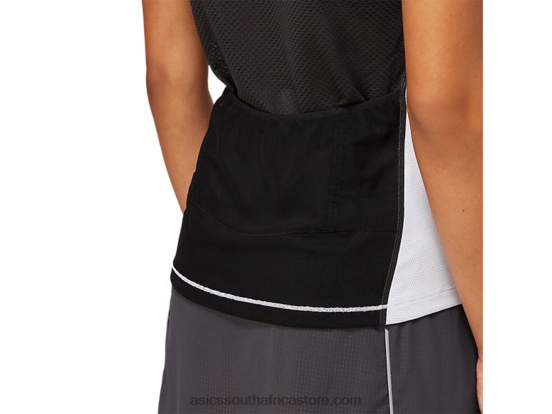 Women Asics Fujitrail Top LH4X03854 Graphite Grey/Brilliant White