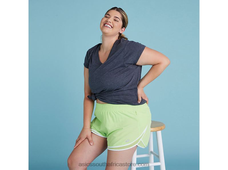 Women Asics Heather Vneck Top LH4X04092 Dark Grey Heather
