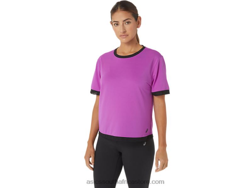 Women Asics Kate Mesh Short Sleeve LH4X02748 Orchid