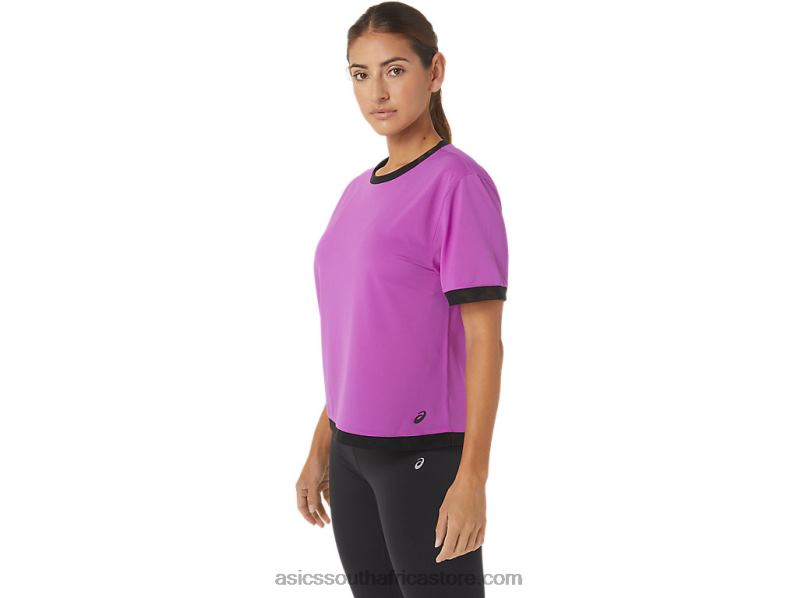 Women Asics Kate Mesh Short Sleeve LH4X02748 Orchid
