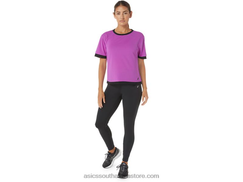 Women Asics Kate Mesh Short Sleeve LH4X02748 Orchid
