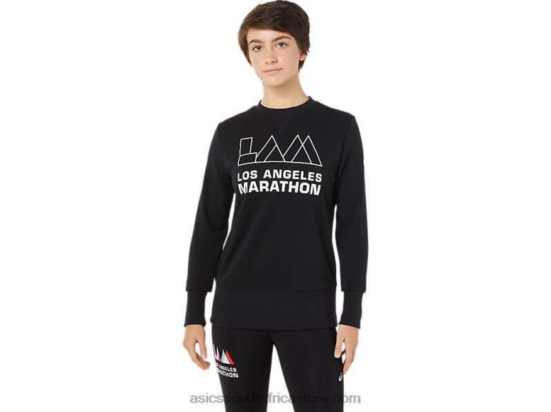 Women Asics Lam Crew LH4X03266 Performance Black