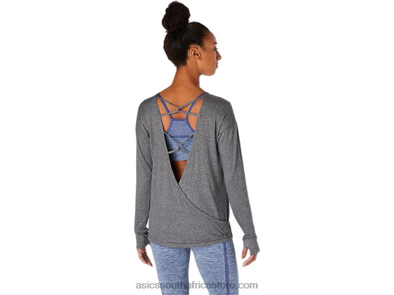 Women Asics Long Sleeve Top LH4X03674 Performance Black