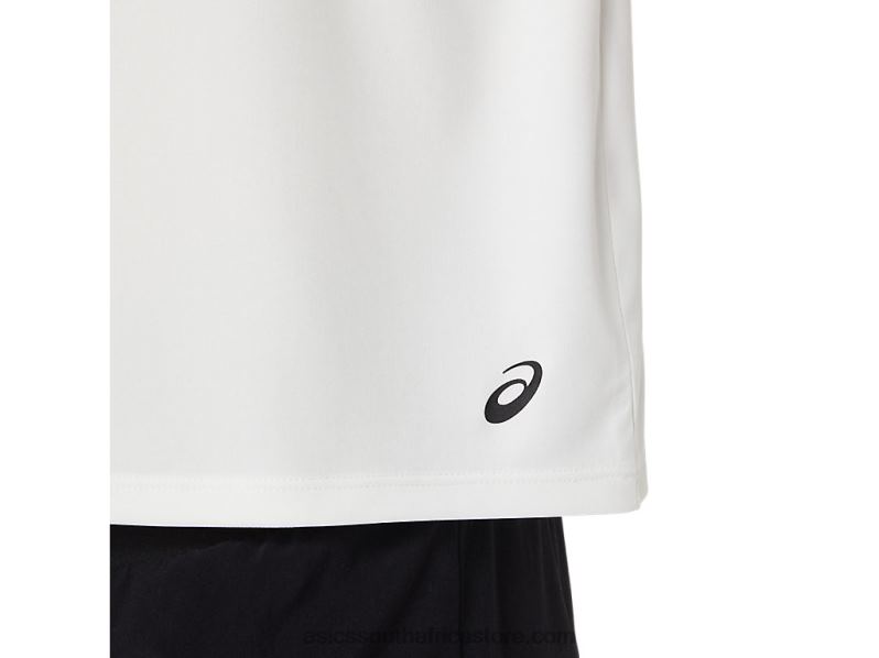 Women Asics Ocean Waste Run Top LH4X03483 Natural White
