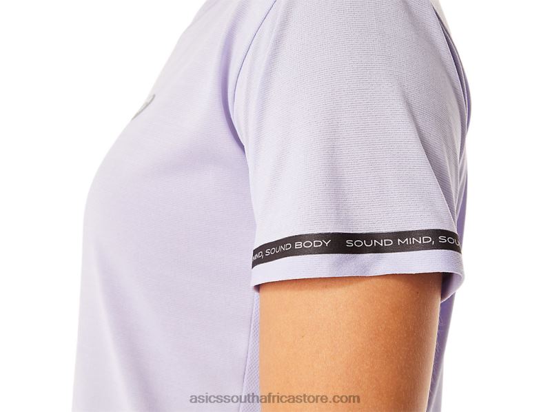 Women Asics Race Crop Top LH4X03001 Vapor