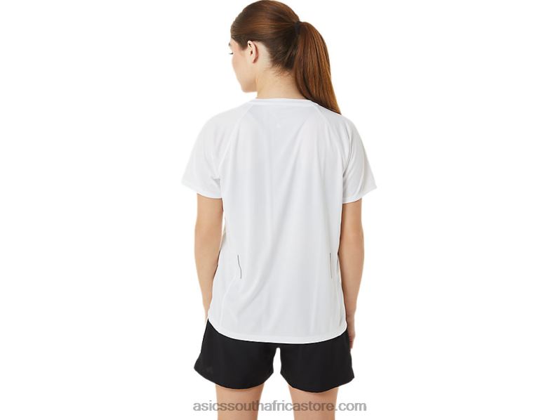 Women Asics Ready-Set Lyte V-Neck LH4X03389 Brilliant White