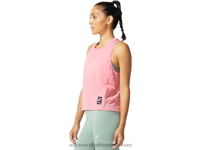 Women Asics Sakura Tank LH4X03970 Peach Petal
