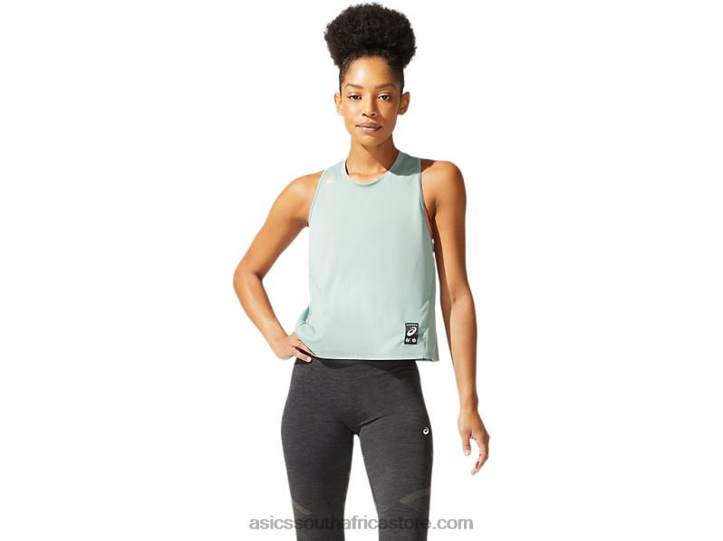 Women Asics Sakura Tank LH4X03971 Slate Grey