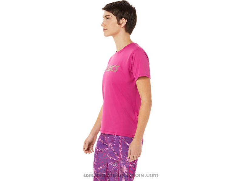 Women Asics Sakura Top LH4X03328 Fuchsia Red