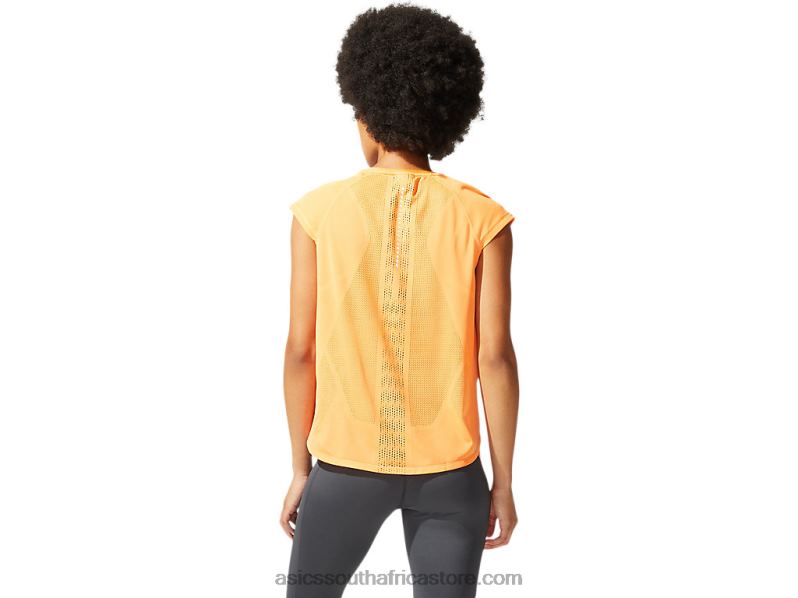 Women Asics Sf Ventilate Crop Top LH4X03937 Sun Peach