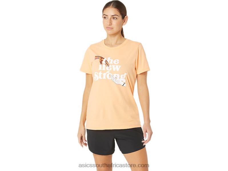 Women Asics The New Strong Run Tee LH4X02232 Summer Dune