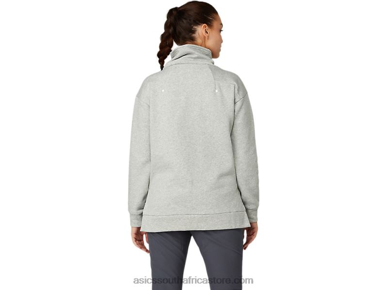 Women Asics Thermal Tech Top LH4X03639 Piedmont Grey Heather