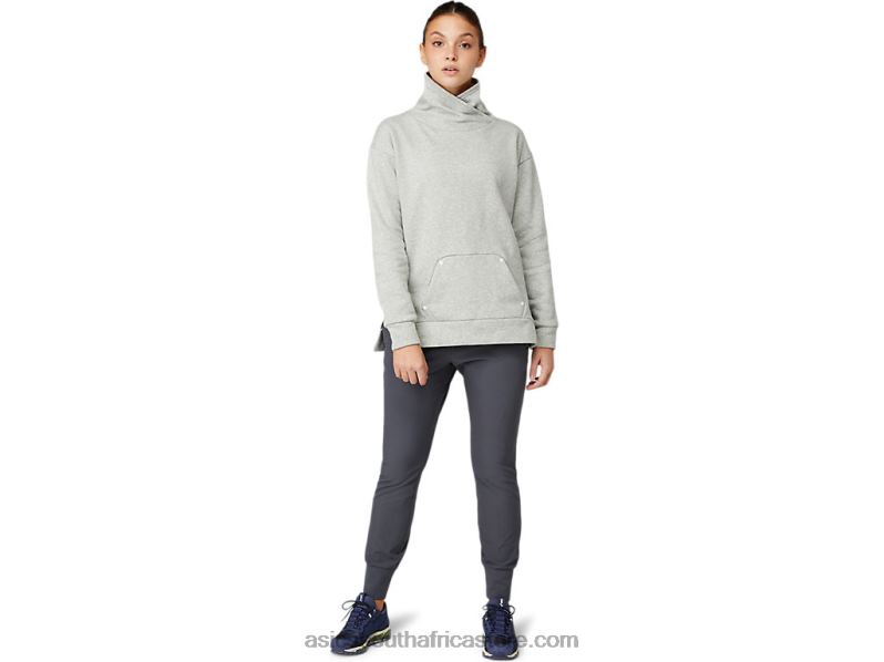 Women Asics Thermal Tech Top LH4X03639 Piedmont Grey Heather
