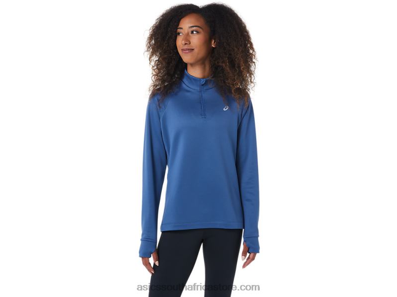 Women Asics Thermopolis 1/4 Zip LH4X02799 Grand Shark