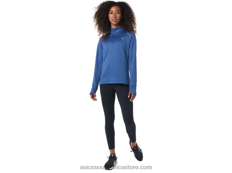Women Asics Thermopolis 1/4 Zip LH4X02799 Grand Shark