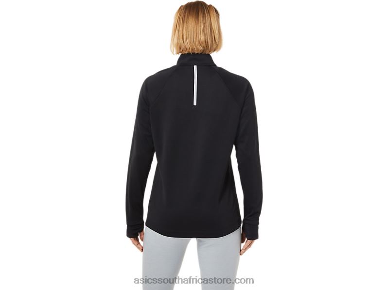 Women Asics Thermopolis 1/4 Zip LH4X03636 Performance Black