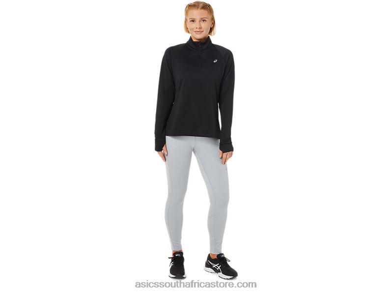 Women Asics Thermopolis 1/4 Zip LH4X03636 Performance Black