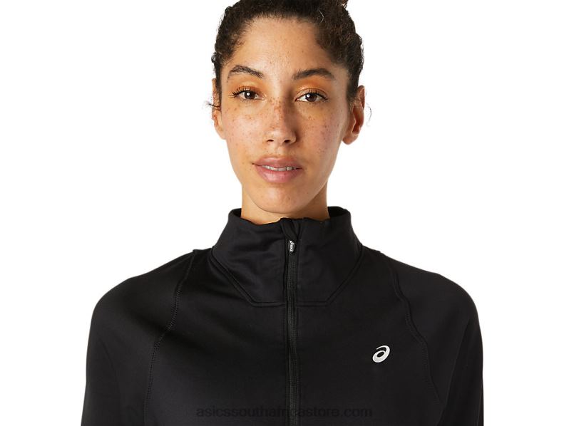 Women Asics Thermopolis Half Zip LH4X03618 Performance Black