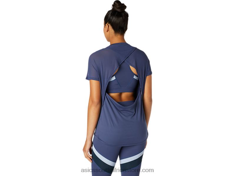 Women Asics Top LH4X03765 Thunder Blue