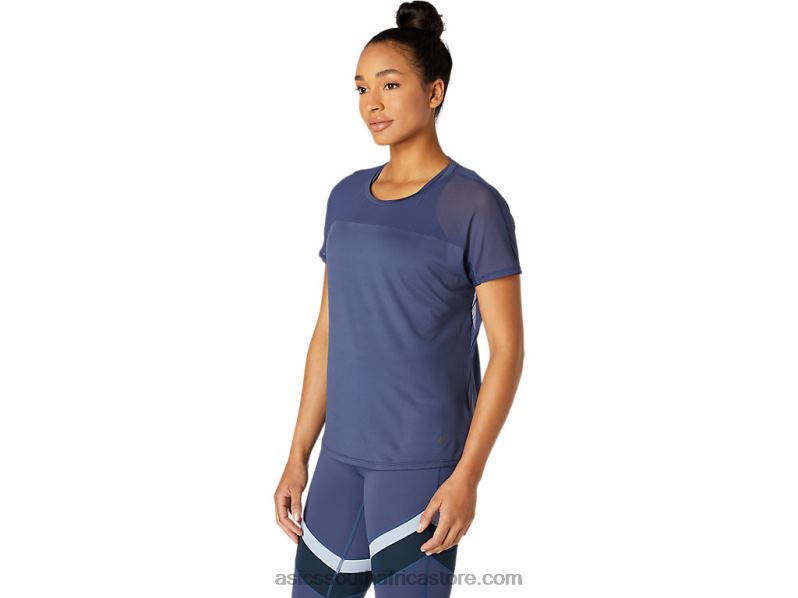 Women Asics Top LH4X03765 Thunder Blue